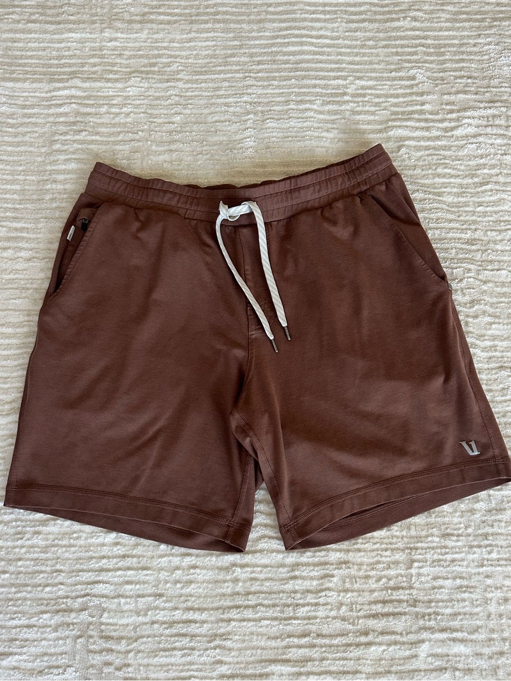 Vuori Ponto Performance 7” Shorts Brown Mahogany Size M